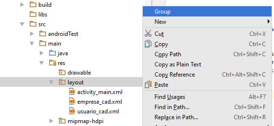 Android File Grouping