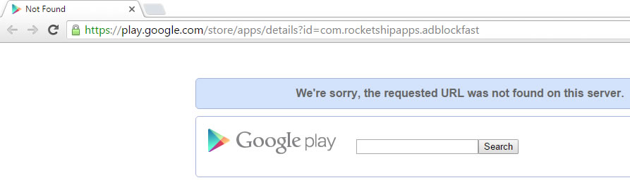 AdBlockFast Removido