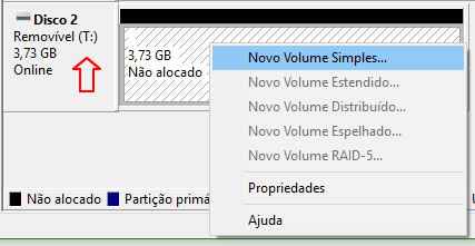 Novo volume simples