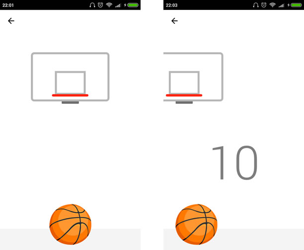 Redação jogando basquete no facebook messenger